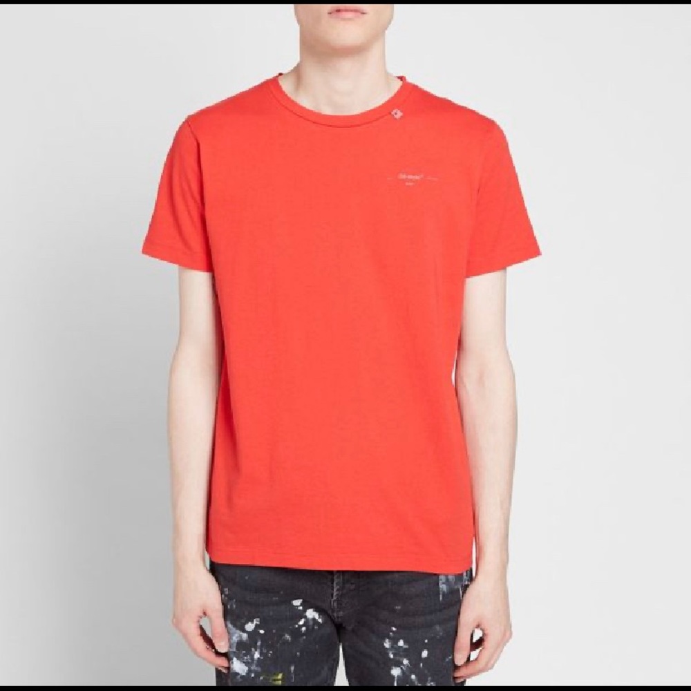 OFF-WHITE UNFINISHED 3M ARROWS SLIM TEE